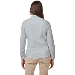 Craghoppers Womens NosiLife Bardo Wicking Long Sleeve Shirt -Men's Clothing Sales Store cws471 t4r 02