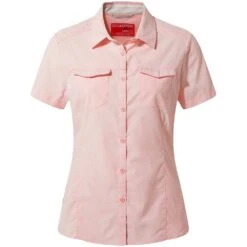 Craghoppers Womens Nosi Life Adventure Short Sleeve Shirt -Men's Clothing Sales Store cws484 6eu 03