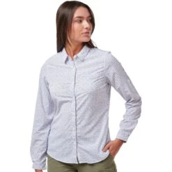 Craghoppers Womens NosiLife Gisele Wicking Long Sleeve Shirt -Men's Clothing Sales Store cws491 pm3 01