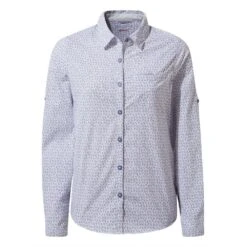 Craghoppers Womens NosiLife Gisele Wicking Long Sleeve Shirt -Men's Clothing Sales Store cws491 pm3 03