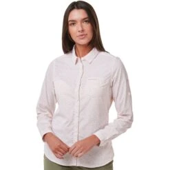 Craghoppers Womens NosiLife Gisele Wicking Long Sleeve Shirt -Men's Clothing Sales Store cws491 ut5 01