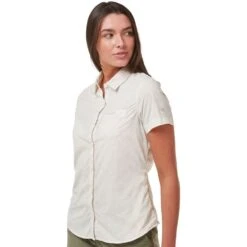 Craghoppers Womens NosiLife Vanna Short Sleeve Shirt -Men's Clothing Sales Store cws493 g59 01