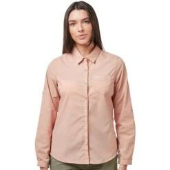 Craghoppers Womens Kiwi Quick Drying Long Sleeve Shirt -Men's Clothing Sales Store cws496 ut3 01