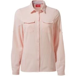 Craghoppers Womens NosiLife Pro Durable Long Sleeve Shirt -Men's Clothing Sales Store cws497 6eu 03