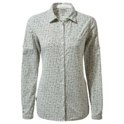 Craghoppers Womens NosiLife Fara Long Sleeve Walking Shirt -Men's Clothing Sales Store cws504 h8n 06