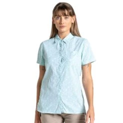 Craghoppers Womens NosiLife Tillia Short Sleeve Shirt -Men's Clothing Sales Store cws521 zsc 01