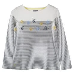 Joules Womens Harbour Emb Cotton Long Sleeve Jersey Top