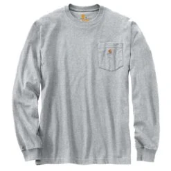 Carhartt Mens Workwear Pocket T Shirt Long Sleeve T Shirt -Men's Clothing Sales Store k126 hgy 01 2