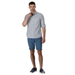 Regatta Mens Banning Cotton Oxford Long Sleeve Shirt -Men's Clothing Sales Store reg176 2tj 04