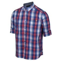 Regatta Mens Banning Cotton Oxford Long Sleeve Shirt -Men's Clothing Sales Store reg176 48u 02