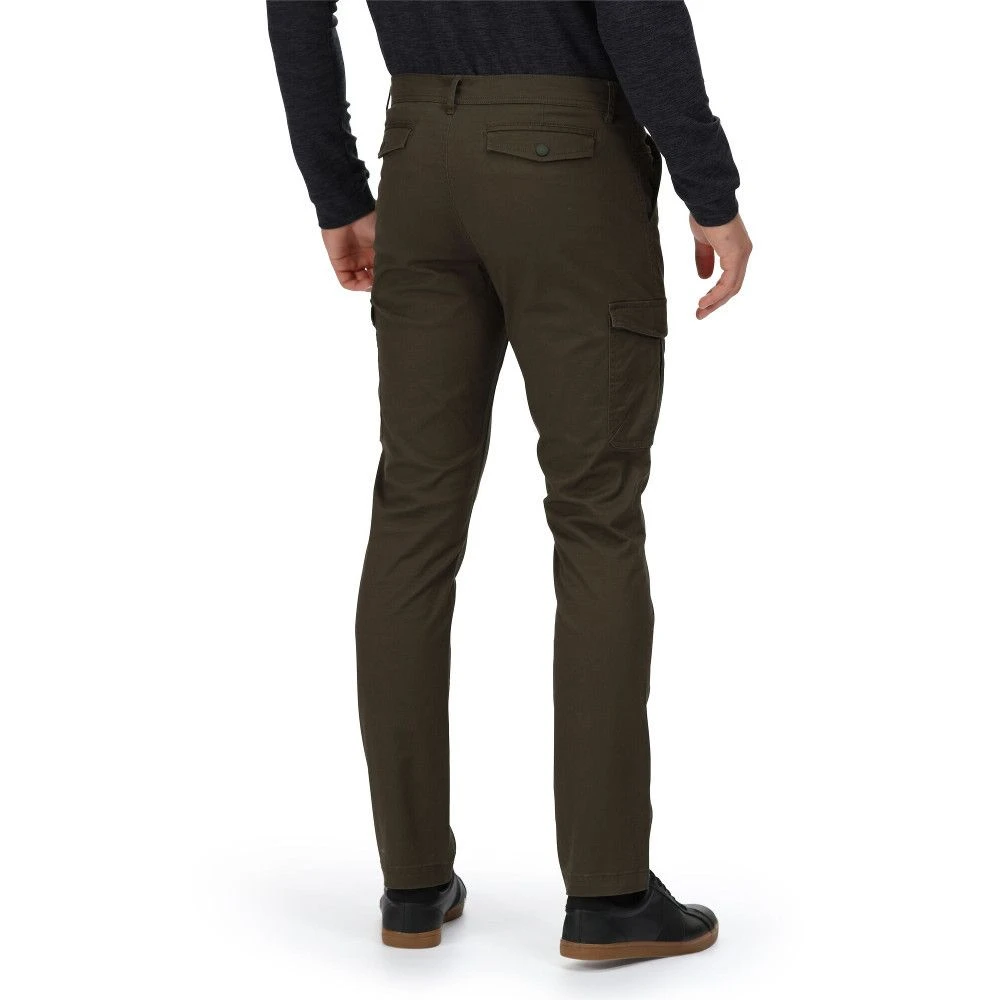 Regatta Mens Bryer II Coolweave Cotton Cargo Trousers 2 Regatta Mens Bryer II Coolweave Cotton Cargo Trousers - Image 2