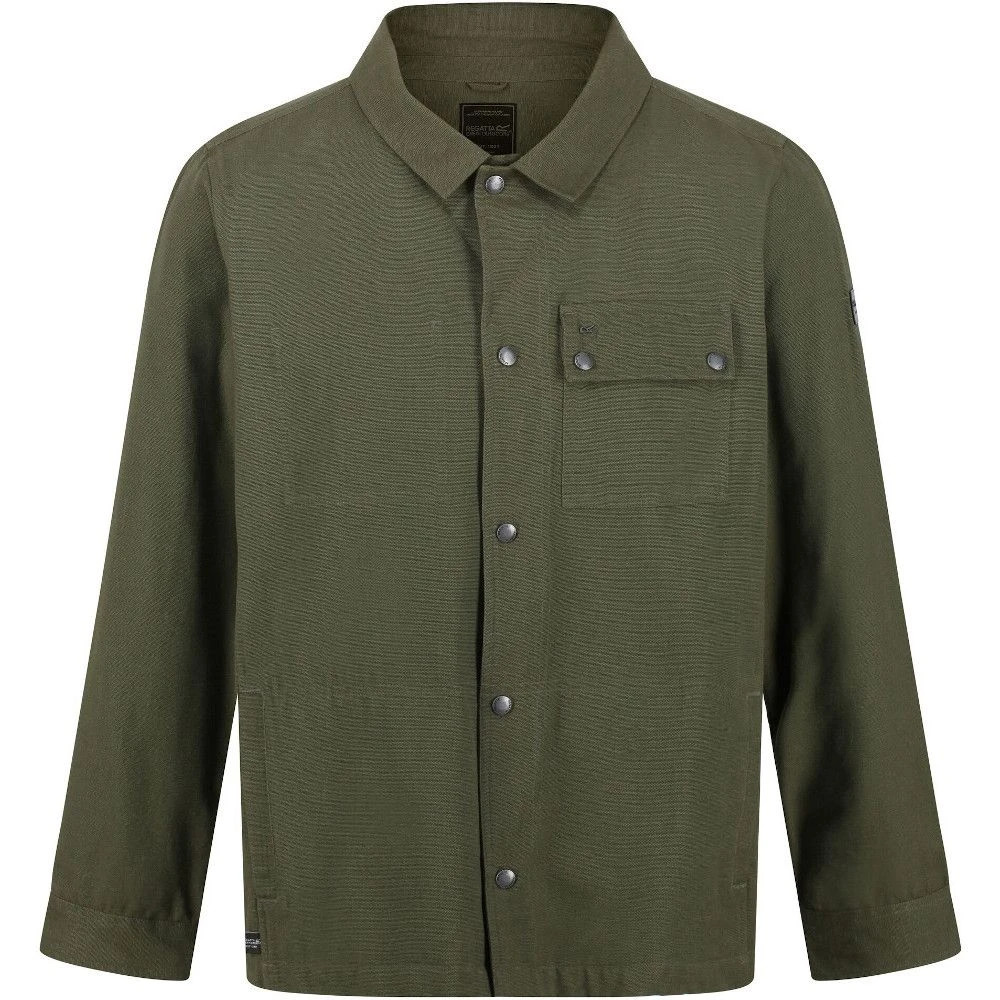 Regatta Mens Jayden Coolweave Cotton Long Sleeve Shirt 7 Regatta Mens Jayden Coolweave Cotton Long Sleeve Shirt - Image 7