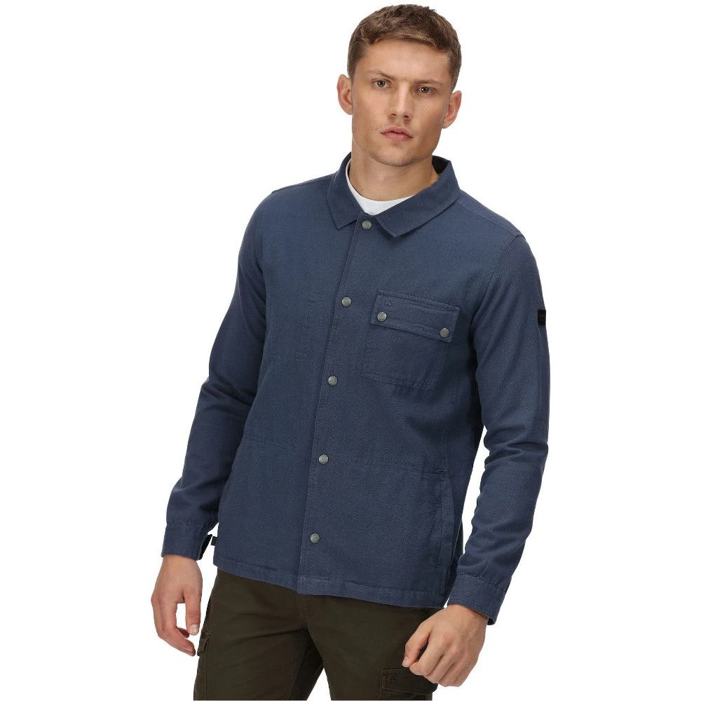Regatta Mens Jayden Coolweave Cotton Long Sleeve Shirt 9 Regatta Mens Jayden Coolweave Cotton Long Sleeve Shirt - Image 9