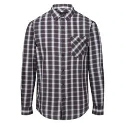 Regatta Mens Lonan Long Sleeved Checked Fleece Lined Shirt -Men's Clothing Sales Store rms144 038 04