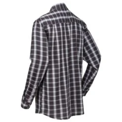 Regatta Mens Lonan Long Sleeved Checked Fleece Lined Shirt -Men's Clothing Sales Store rms144 038 07 1