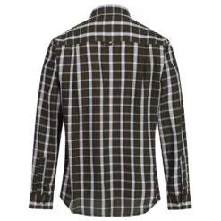 Regatta Mens Lonan Long Sleeved Checked Fleece Lined Shirt -Men's Clothing Sales Store rms144 41c 02 1