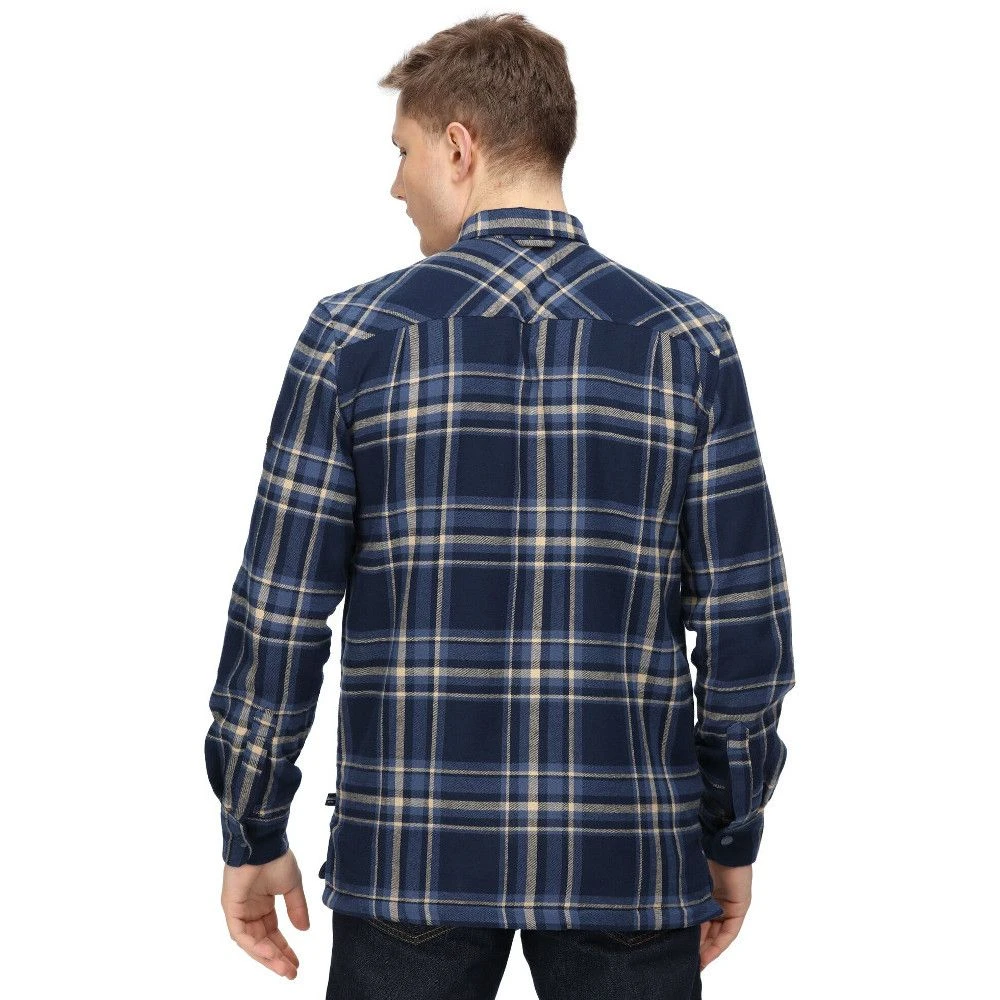 Regatta Mens Thamos Organic Cotton Check Long Sleeve Shirt 2 Regatta Mens Thamos Organic Cotton Check Long Sleeve Shirt - Image 2