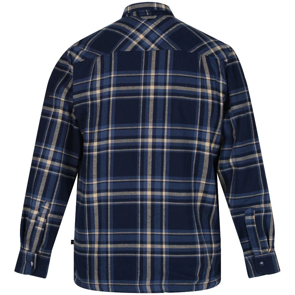 Regatta Mens Thamos Organic Cotton Check Long Sleeve Shirt 4 Regatta Mens Thamos Organic Cotton Check Long Sleeve Shirt - Image 4