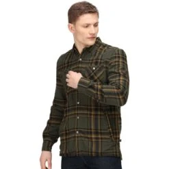 Regatta Mens Thamos Organic Cotton Check Long Sleeve Shirt 20 Regatta Mens Thamos Organic Cotton Check Long Sleeve Shirt -Men's Clothing Sales Store rms155 68j 01