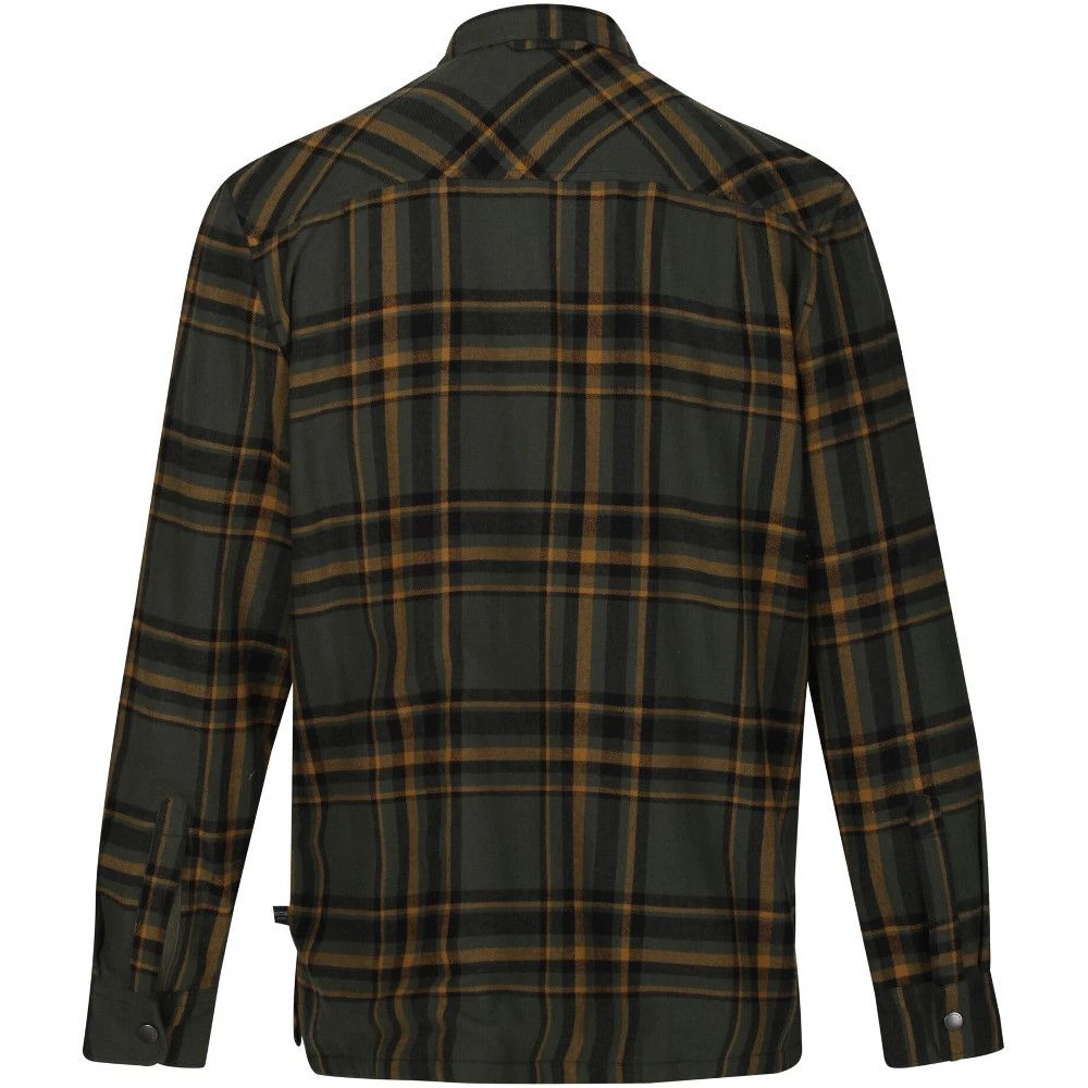 Regatta Mens Thamos Organic Cotton Check Long Sleeve Shirt 8 Regatta Mens Thamos Organic Cotton Check Long Sleeve Shirt - Image 8