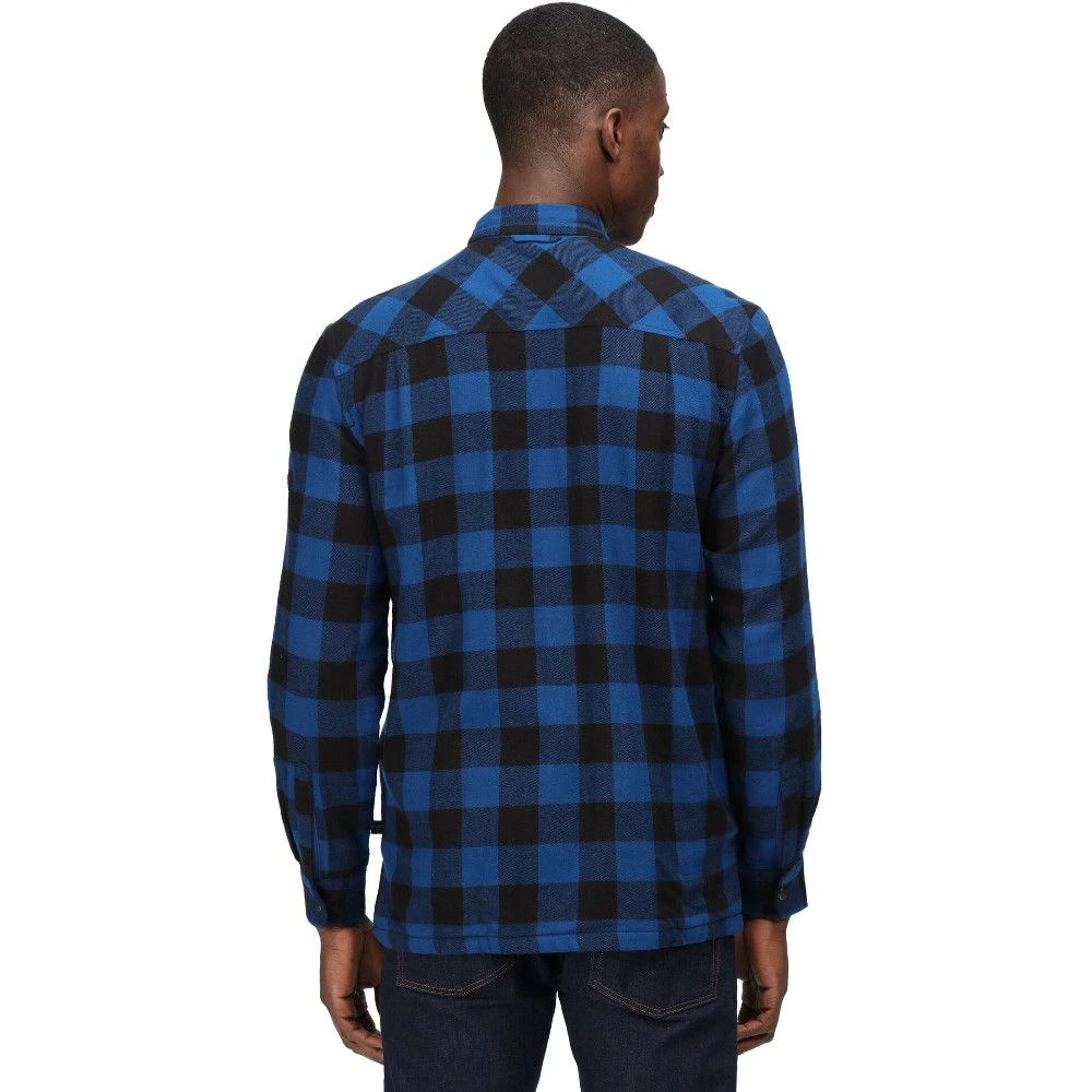 Regatta Mens Thamos Organic Cotton Check Long Sleeve Shirt 10 Regatta Mens Thamos Organic Cotton Check Long Sleeve Shirt - Image 10