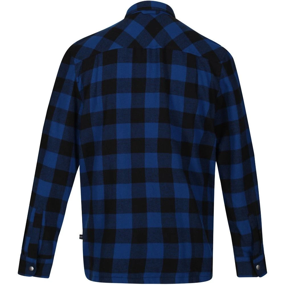 Regatta Mens Thamos Organic Cotton Check Long Sleeve Shirt 12 Regatta Mens Thamos Organic Cotton Check Long Sleeve Shirt - Image 12