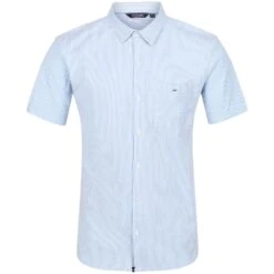 Regatta Mens Mikel Coolweave Cotton Short Sleeve Shirt -Men's Clothing Sales Store rms161 2tc 03