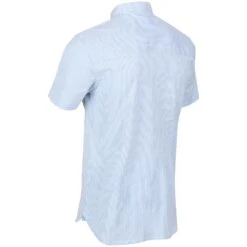 Regatta Mens Mikel Coolweave Cotton Short Sleeve Shirt -Men's Clothing Sales Store rms161 2tc 04