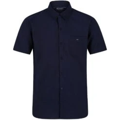 Regatta Mens Mikel Coolweave Cotton Short Sleeve Shirt -Men's Clothing Sales Store rms161 5xv 03