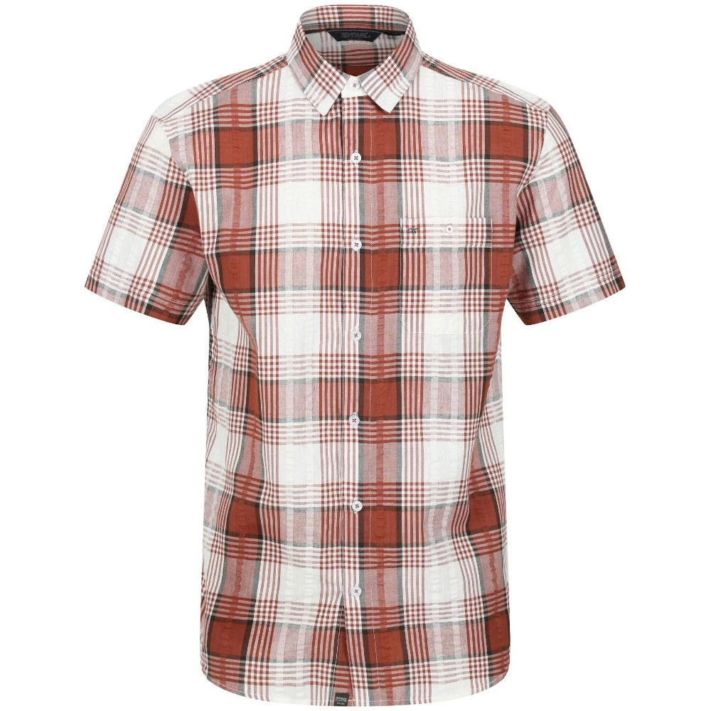 Regatta Mens Deakin IV Coolweave Cotton Short Sleeve Shirt 3 Regatta Mens Deakin IV Coolweave Cotton Short Sleeve Shirt - Image 3