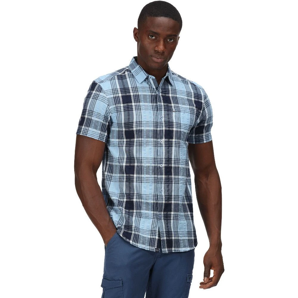 Regatta Mens Deakin IV Coolweave Cotton Short Sleeve Shirt 5 Regatta Mens Deakin IV Coolweave Cotton Short Sleeve Shirt - Image 5