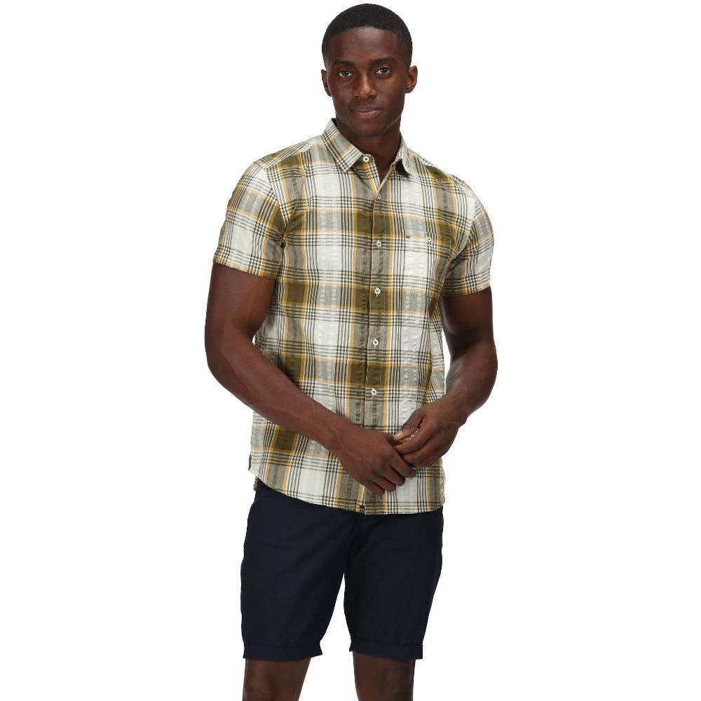 Regatta Mens Deakin IV Coolweave Cotton Short Sleeve Shirt 9 Regatta Mens Deakin IV Coolweave Cotton Short Sleeve Shirt - Image 9
