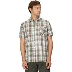 Regatta Mens Deavin Short Sleeve Casual Check Shirt 25 Regatta Mens Deavin Short Sleeve Casual Check Shirt -Men's Clothing Sales Store rms171 y10 01