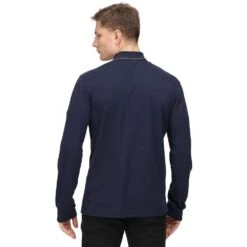 Regatta Mens Leaonzo Organic Cotton Long Sleeve Polo Shirt -Men's Clothing Sales Store rmt239 540 02