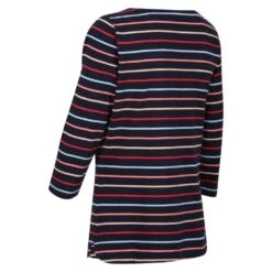 Regatta Womens Bayla 3/4 Sleeve Striped Boat Neck T Shirt -Men's Clothing Sales Store rwt269 a3b 02