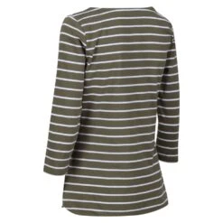 Regatta Womens Bayla 3/4 Sleeve Striped Boat Neck T Shirt -Men's Clothing Sales Store rwt269 cuk 02