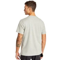 Timberland Pro Mens Core UPF Protection Graphic Logo T Shirt -Men's Clothing Sales Store tim060 grey back