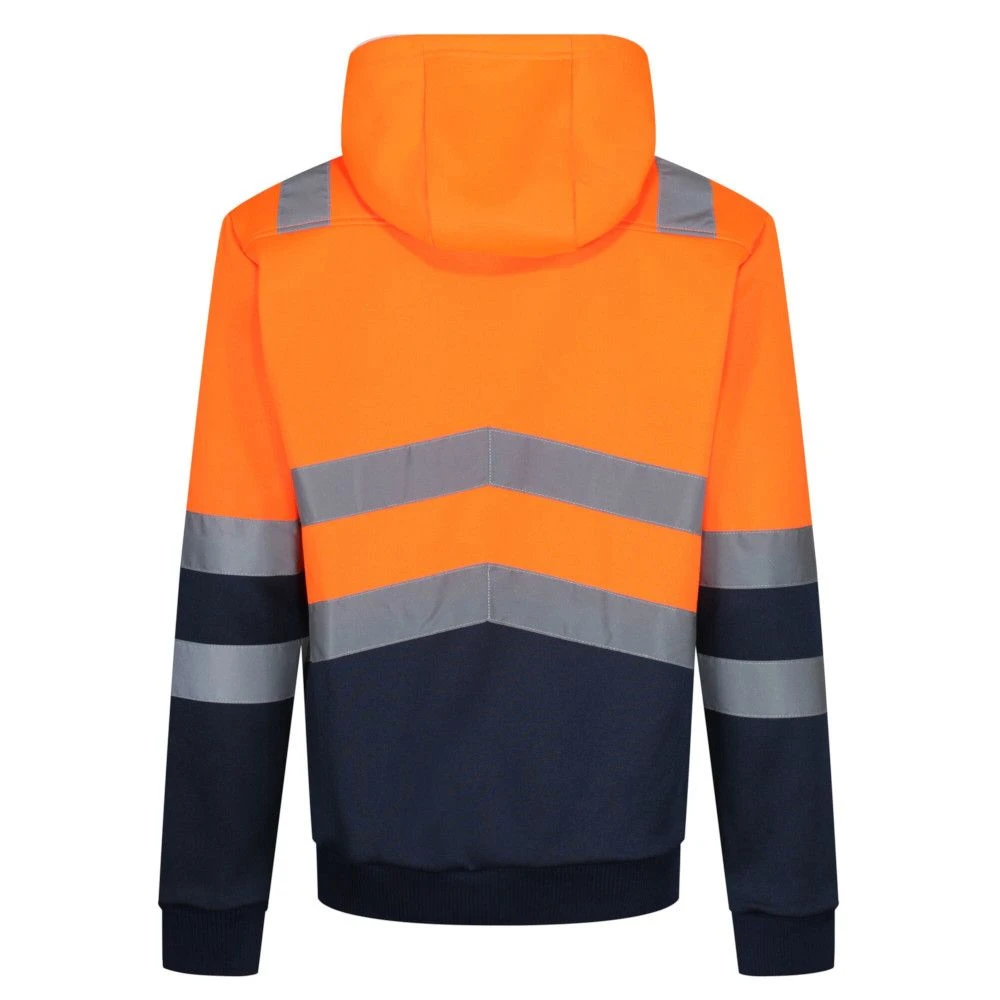 Regatta Professional Mens Hi Vis Reflective Over Head Hoodie 3 Regatta Professional Mens Hi Vis Reflective Over Head Hoodie - Image 3