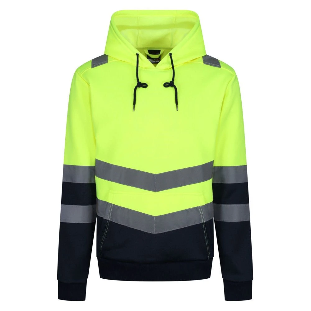 Regatta Professional Mens Hi Vis Reflective Over Head Hoodie 4 Regatta Professional Mens Hi Vis Reflective Over Head Hoodie - Image 4
