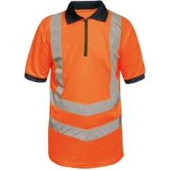 Regatta Mens Hi Vis Pro Quick Dry Wicking Work Polo Shirt -Men's Clothing Sales Store trs189 5lv 01