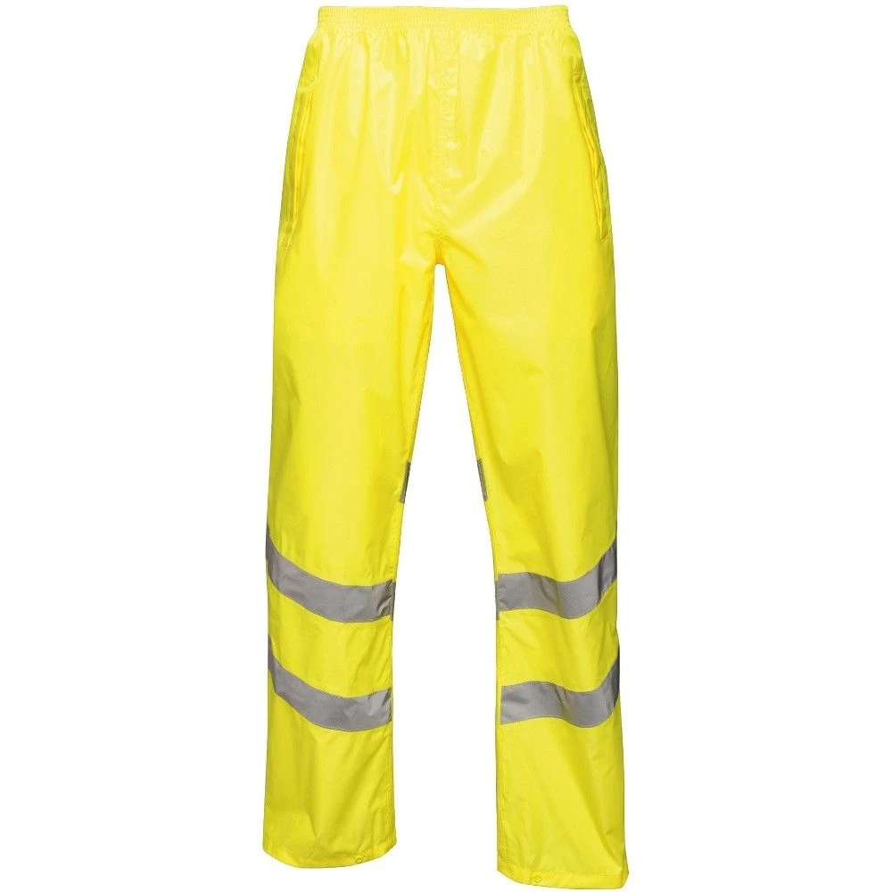 Regatta Mens Hi Vis Pro Packaway Waterproof Work Trousers 4 Regatta Mens Hi Vis Pro Packaway Waterproof Work Trousers - Image 4