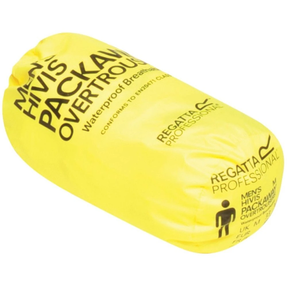 Regatta Mens Hi Vis Pro Packaway Waterproof Work Trousers 6 Regatta Mens Hi Vis Pro Packaway Waterproof Work Trousers - Image 6