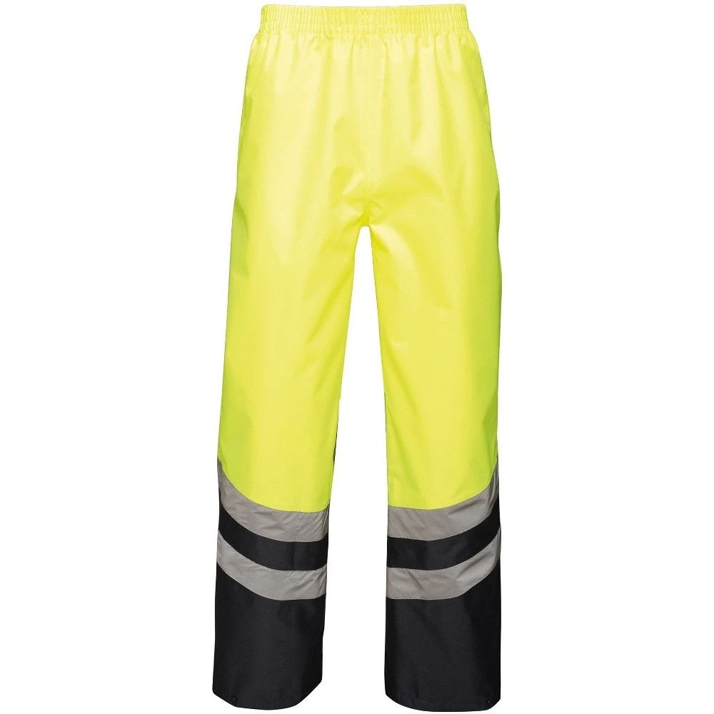 Regatta Mens Hi Vis Pro Waterproof Workwear Over Trousers 2 Regatta Mens Hi Vis Pro Waterproof Workwear Over Trousers - Image 2