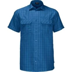 Jack Wolfskin Mens Thompson Breathable Fast Drying Short Sleeve Shirt -Men's Clothing Sales Store wol993 9010 01